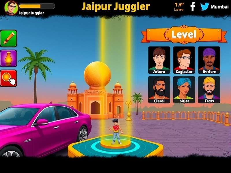 Jaipur Juggler level progression screen